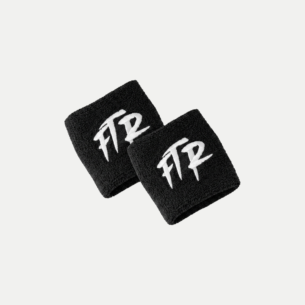 FTR Classic Black Wristbands (2-Pack)