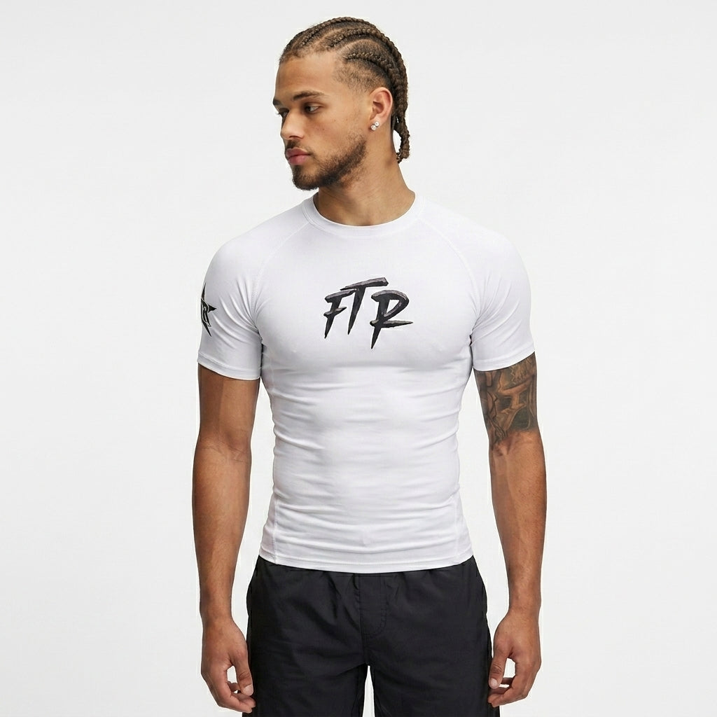 FTR ‘HOME WHITE’ COMPRESSION SHIRT