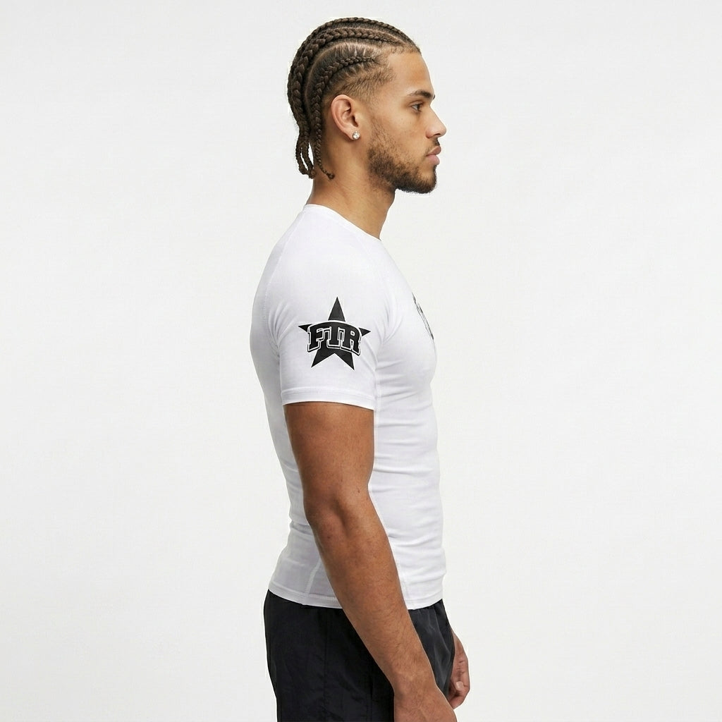 FTR ‘HOME WHITE’ COMPRESSION SHIRT